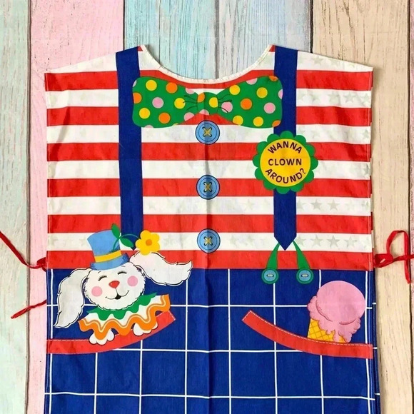 Vintage clown apron Halloween costume - Picture 10 of 10